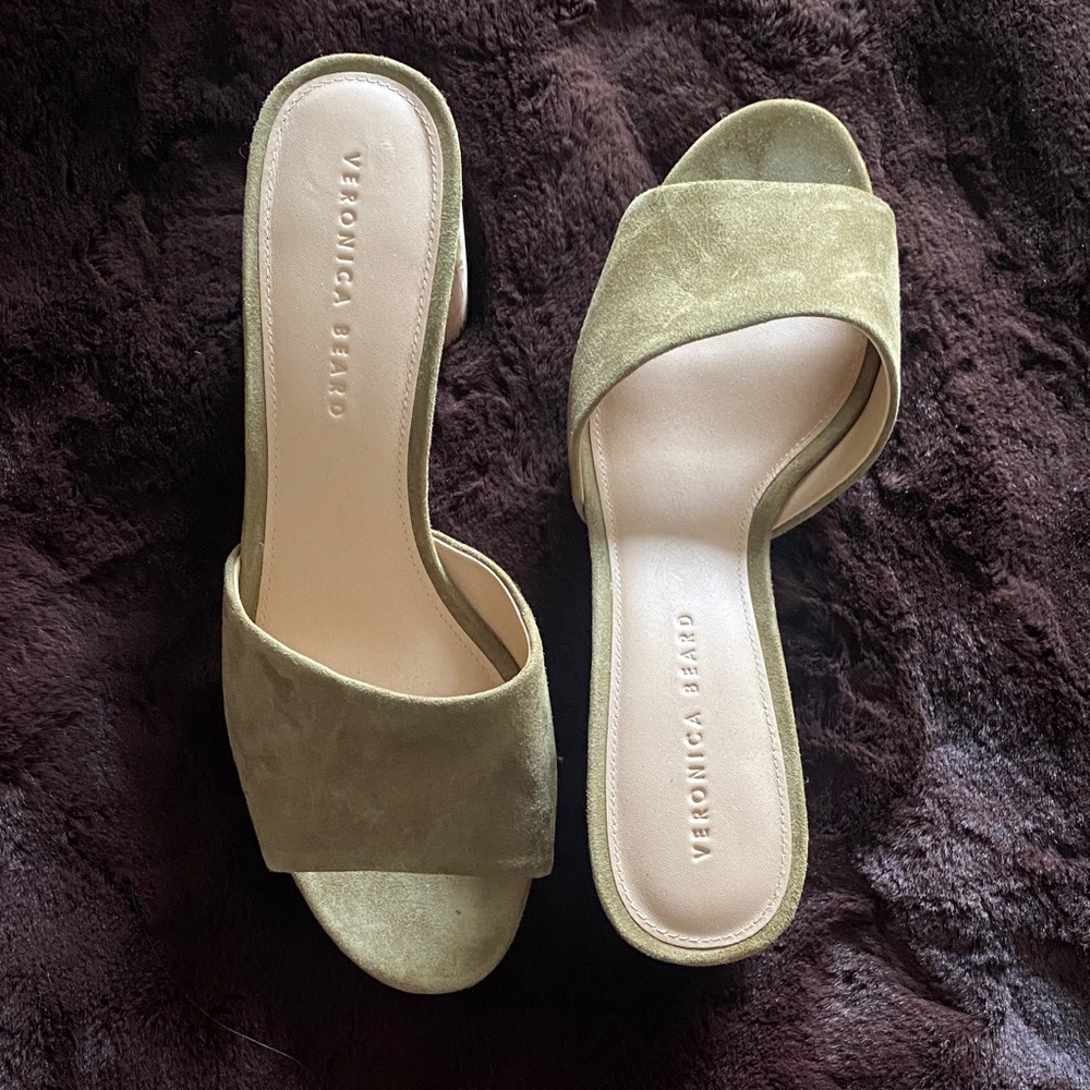 Veronica Beard Khaki Women's Mules